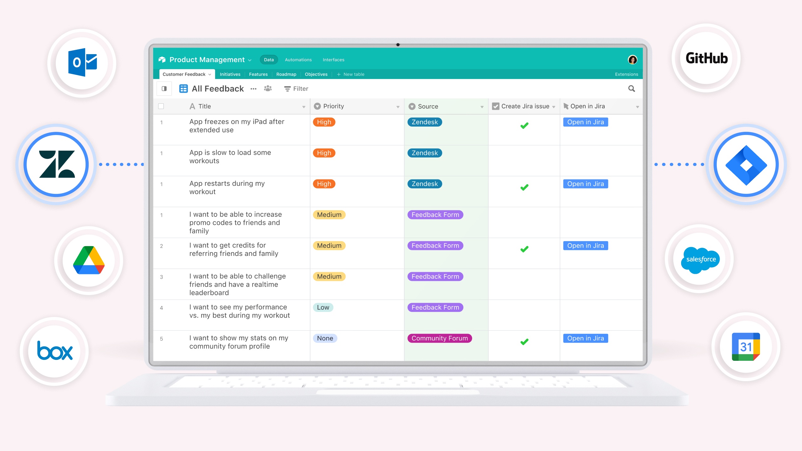 google calendar airtable integrations