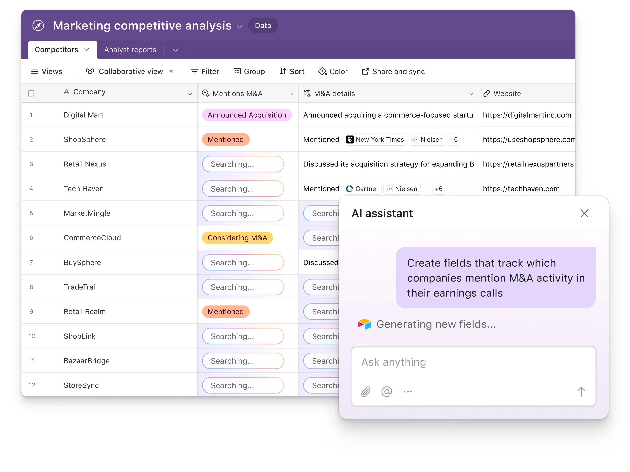 Airtable AI assistant