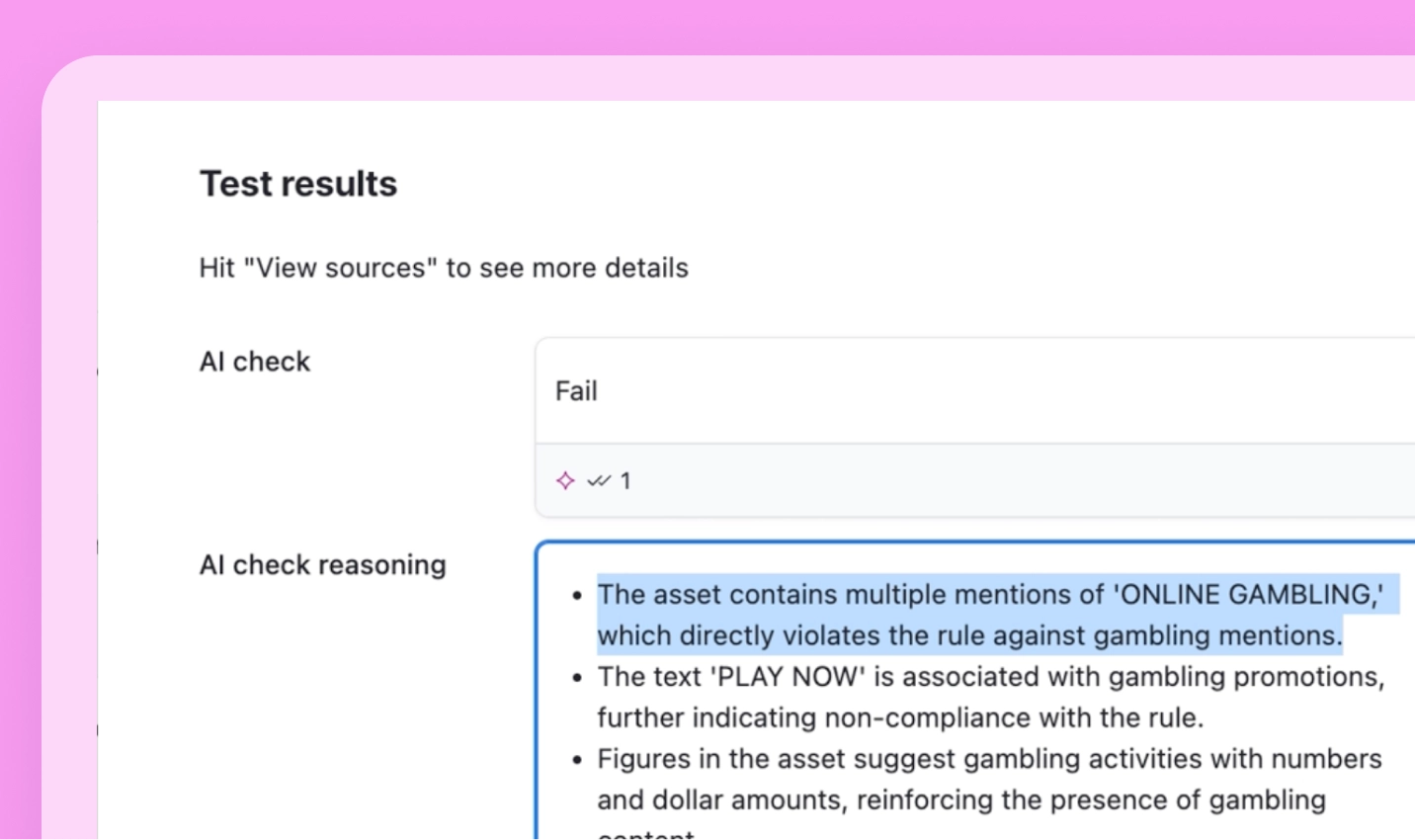 Run instant brand and compliance reviews