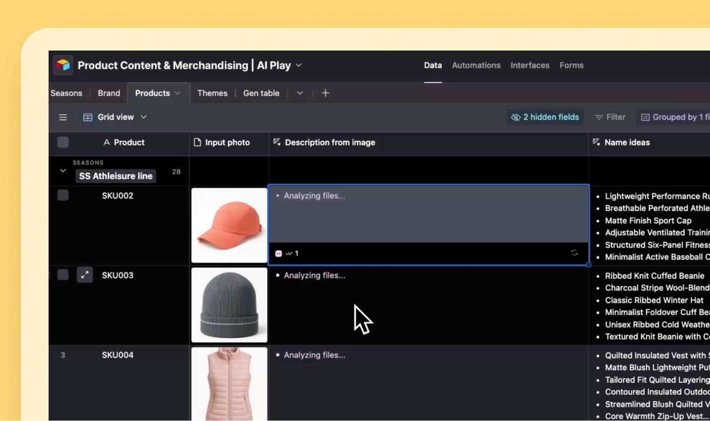 Visualize new ways to merchandise your product line
